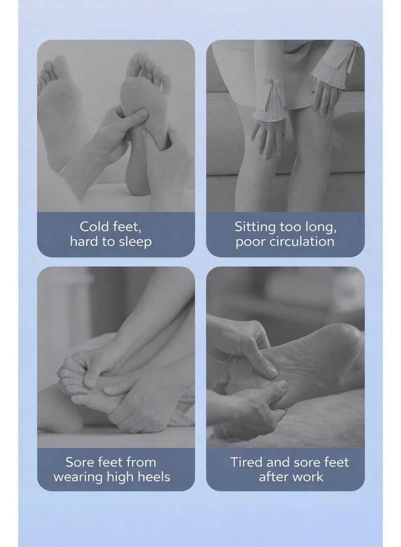 سجادة تدليك القدم بالضغط مع عجلات + جوارب انعكاسية مجانية، مدلك غير كهربائي لنقاط الضغط بالقدم للاسترخاء في المنزل - Image 4